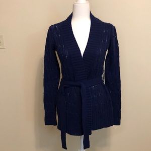 Old Navy Deep Blue Tie Sweater - S